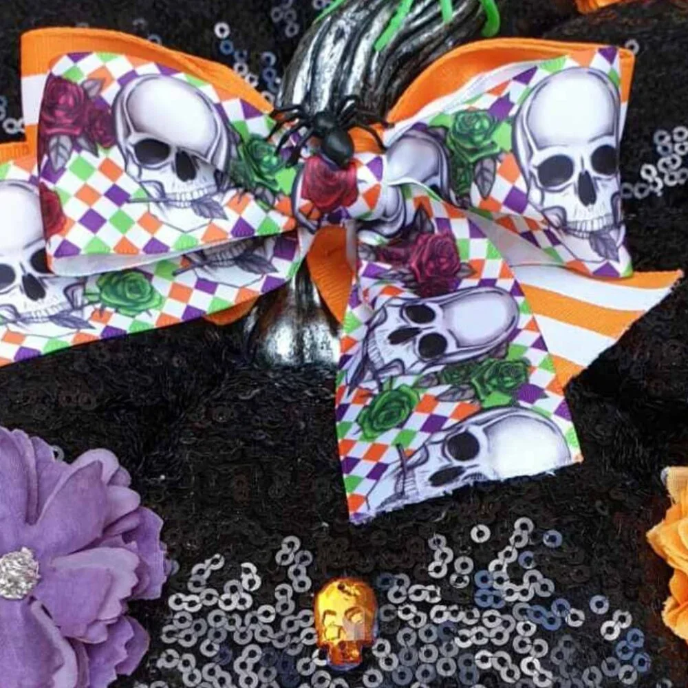 Halloween Pumpkin Black Sequin Colorful Pumpkin Center Piece Spooky Decor Gift